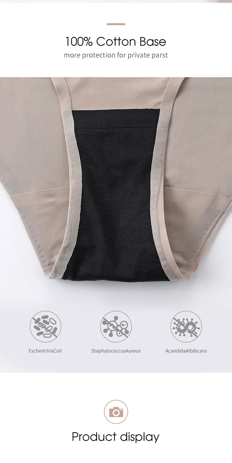 Period Panties Cheap Anti-microbial Waterproof Underwear For Seamless Reusable Briefs Absorptive Menstrual Panty